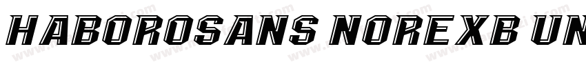 HaboroSans NorExB Undefined字体转换